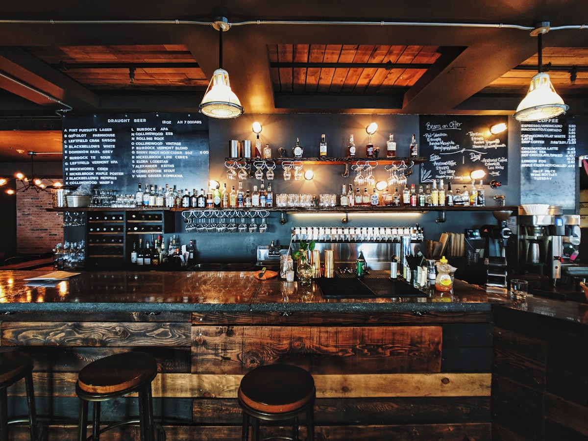 Il bancone del Goodfellas Pub